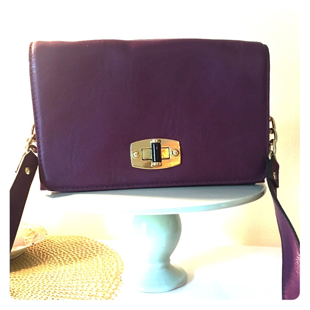 Merona purple cross body bag